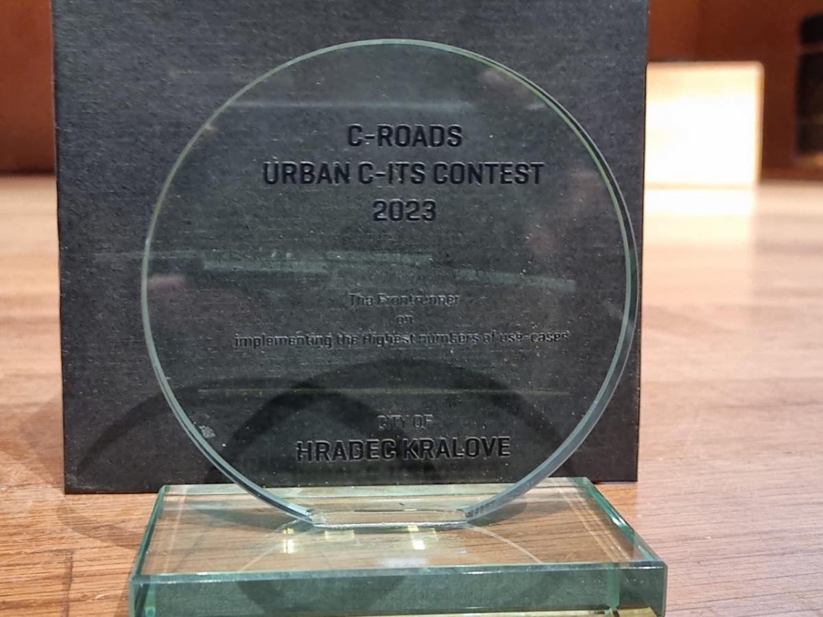 Ocenění projektu v Hradci Králové v soutěži URBAN C-ITS CONTEST
