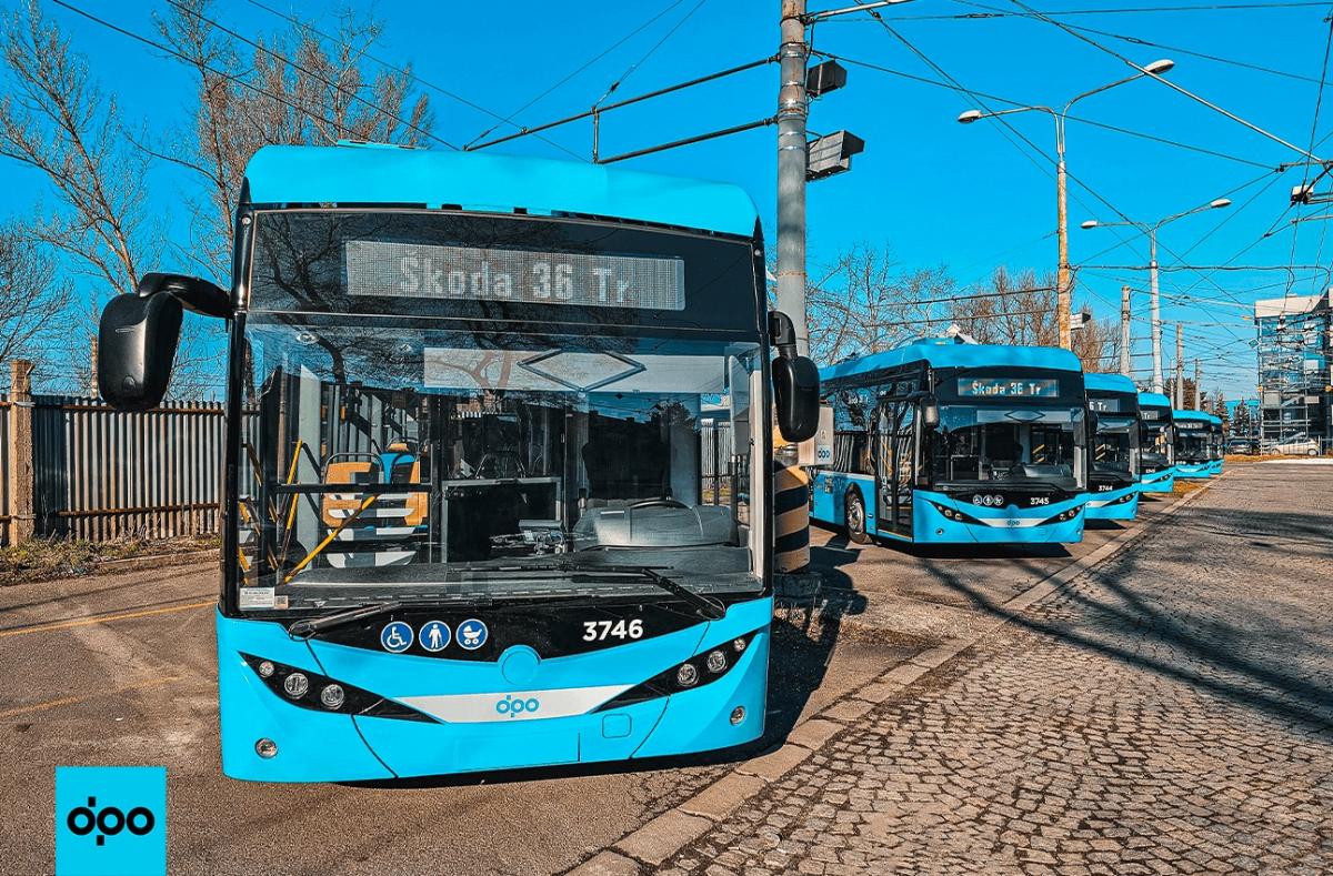 V Ostravě jsou všechny trolejbusy Škoda 36 Tr