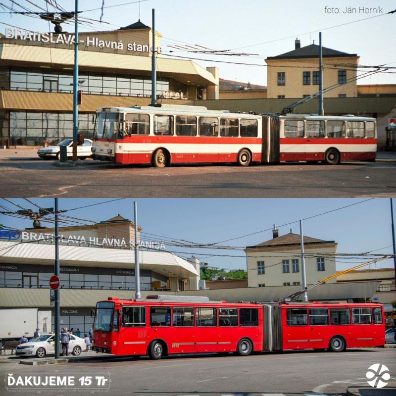 Bratislava se loučí s trolejbusy Škoda 15 Tr