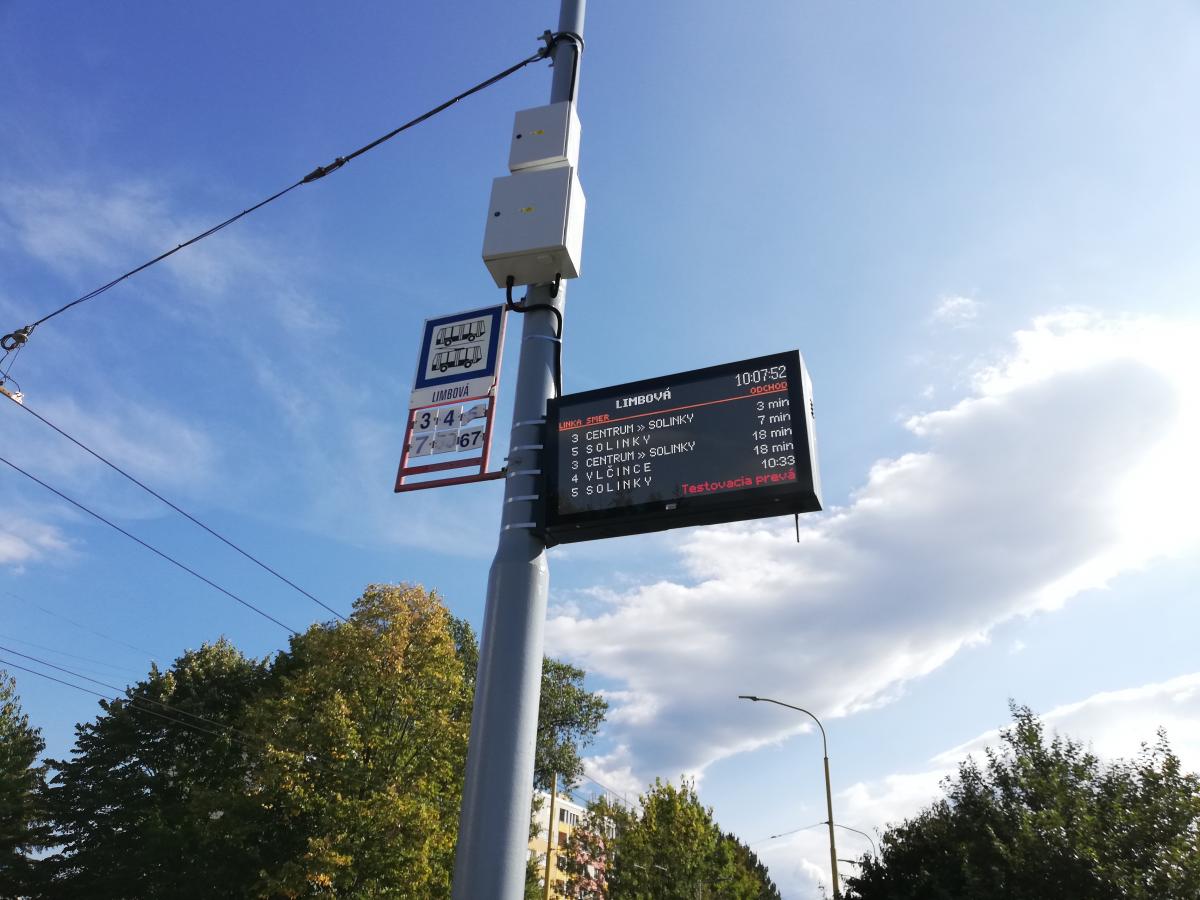 Zastávkové panely pro dopravní podnik města Žilina