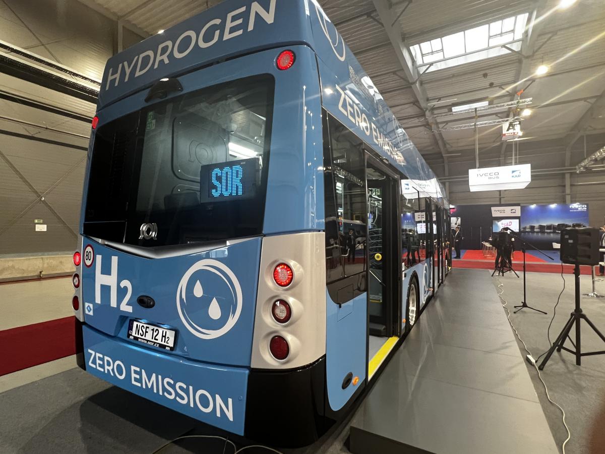 Vodíkový SOR NSF 12 v premiéře na Czechbusu 