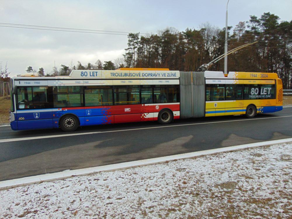 Ve Zlíně slaví kulaté trolejbusové výročí