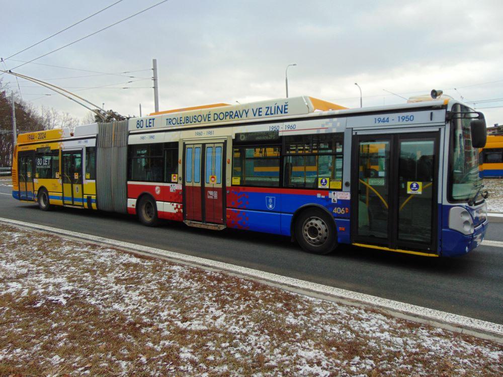 Ve Zlíně slaví kulaté trolejbusové výročí