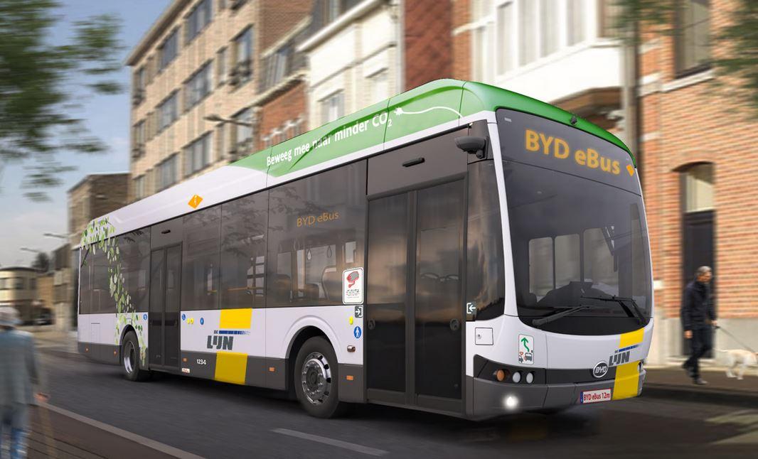 De Lijn objednal 92 elektrických autobusů od BYD