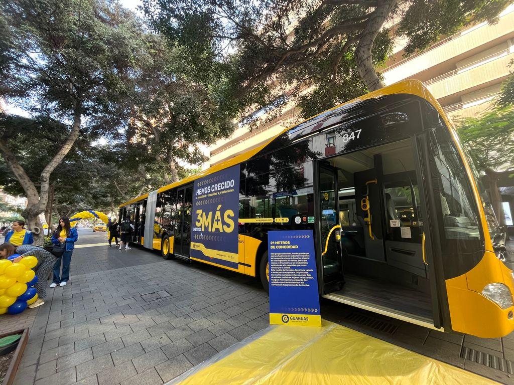 V Las Palmas jezdí nejdelší jednokloubové autobusy v Evropě