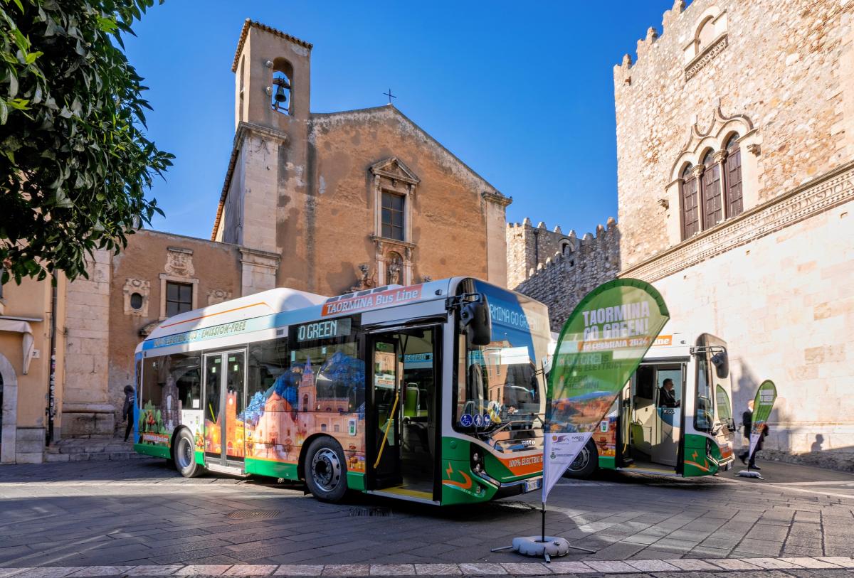 Starobylá Taormína uvádí do provozu E-Way od Iveco Bus