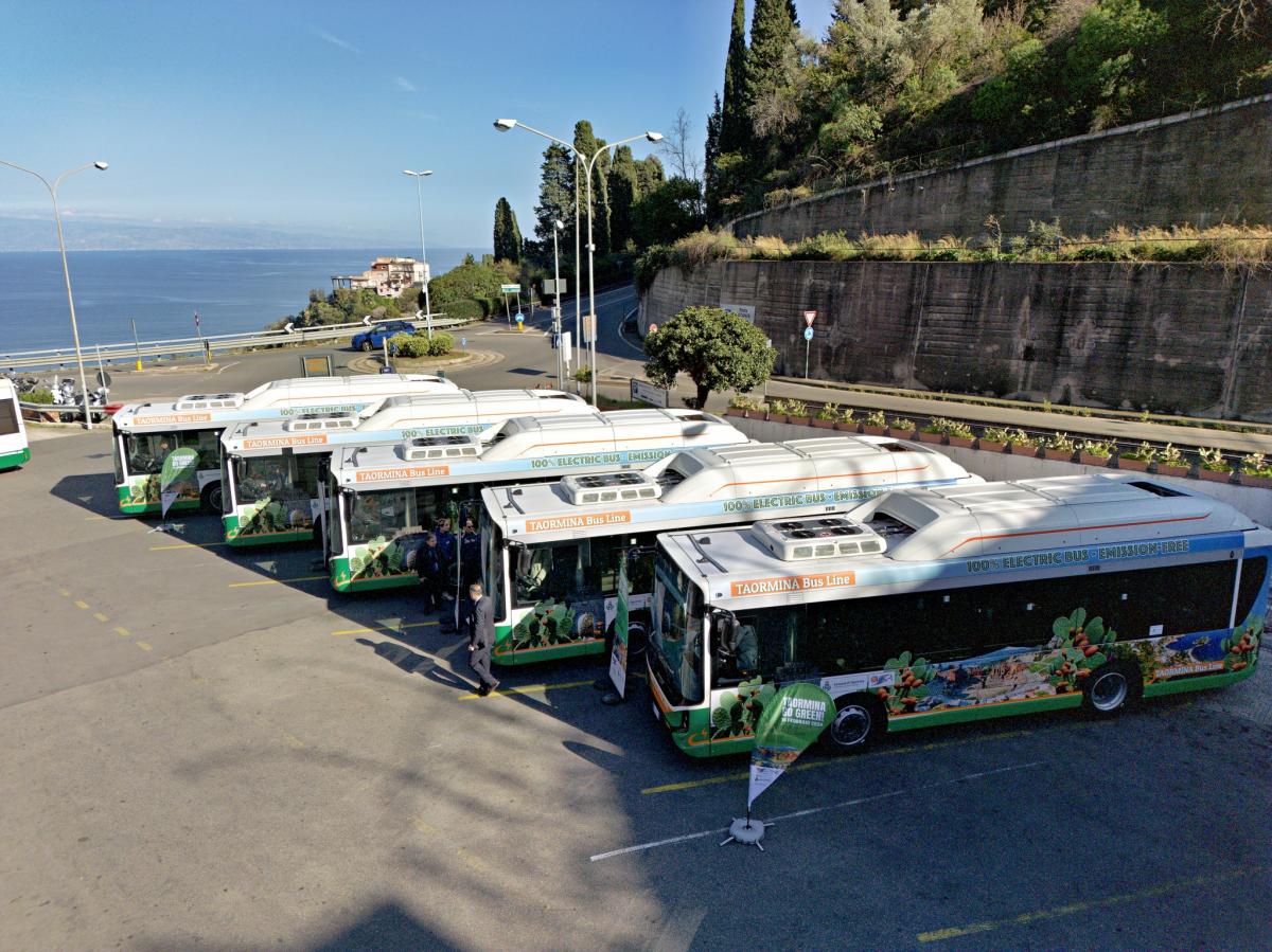 Starobylá Taormína uvádí do provozu E-Way od Iveco Bus