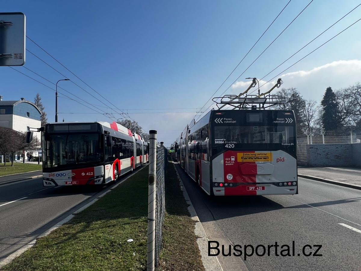 Na Letiště Praha vede dráha, zatím trolejbusová