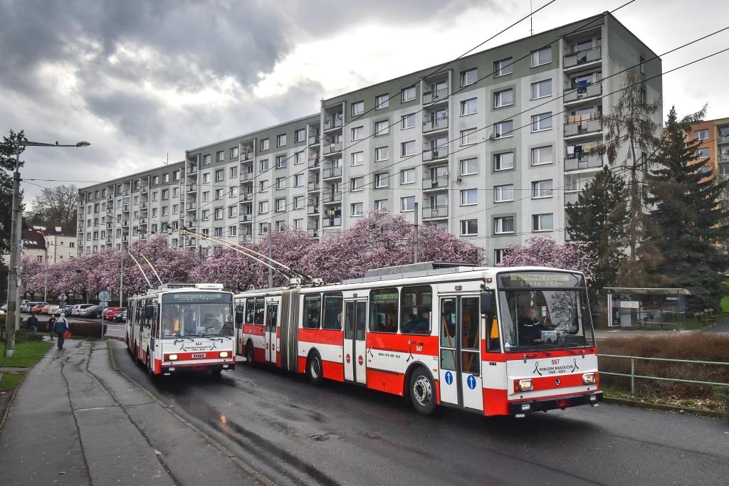 Ústí nad Labem se rozloučilo s trolejbusy Škoda 15 Tr