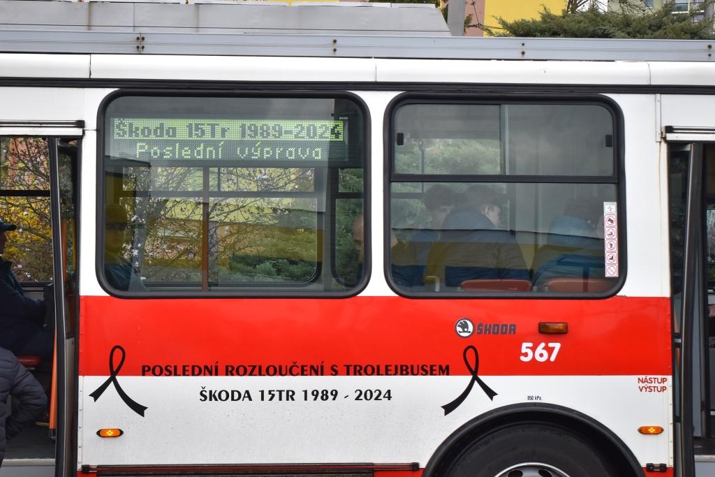 Ústí nad Labem se rozloučilo s trolejbusy Škoda 15 Tr