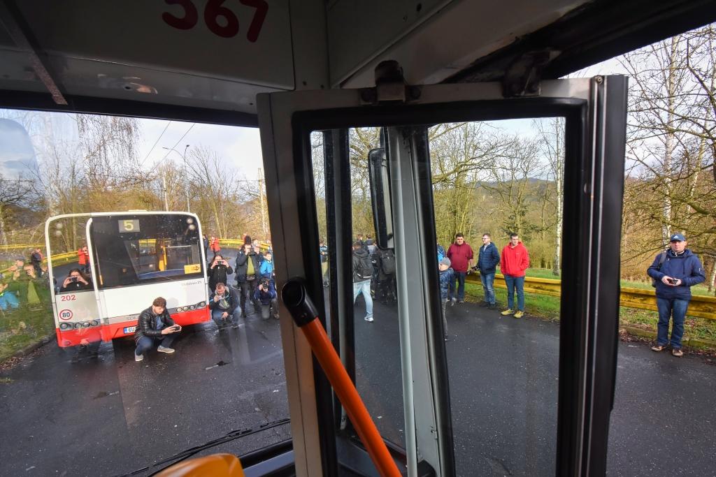 Ústí nad Labem se rozloučilo s trolejbusy Škoda 15 Tr