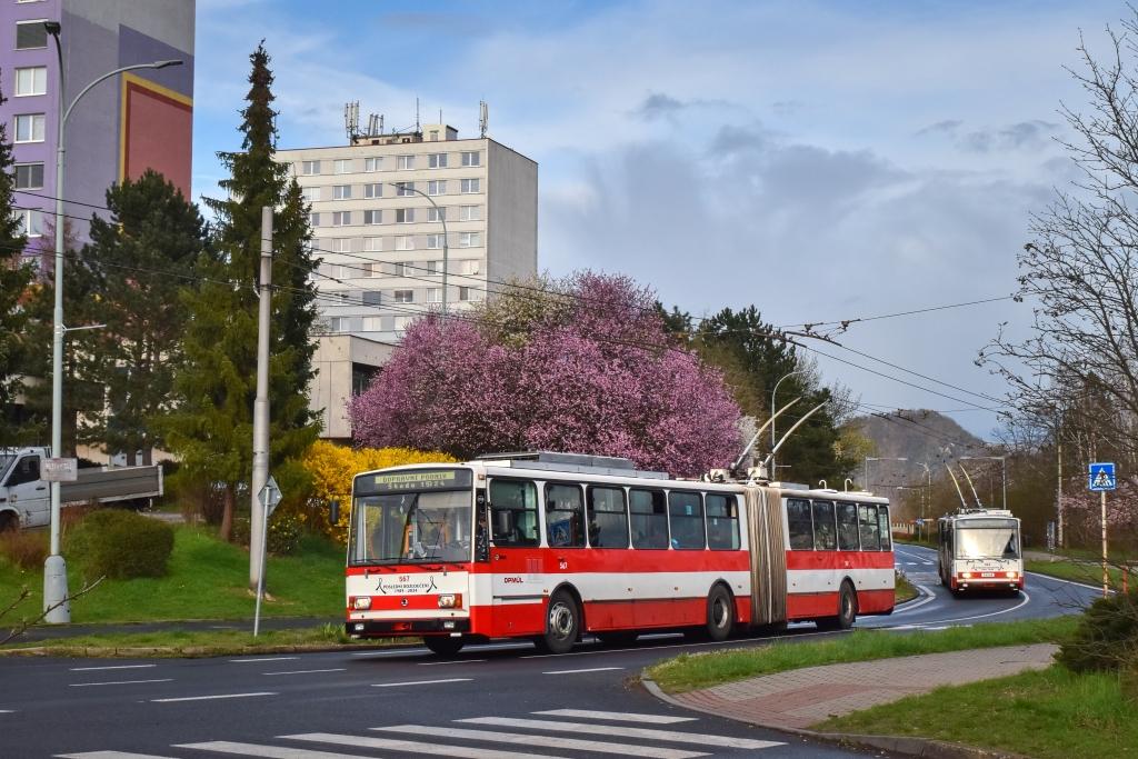 Ústí nad Labem se rozloučilo s trolejbusy Škoda 15 Tr