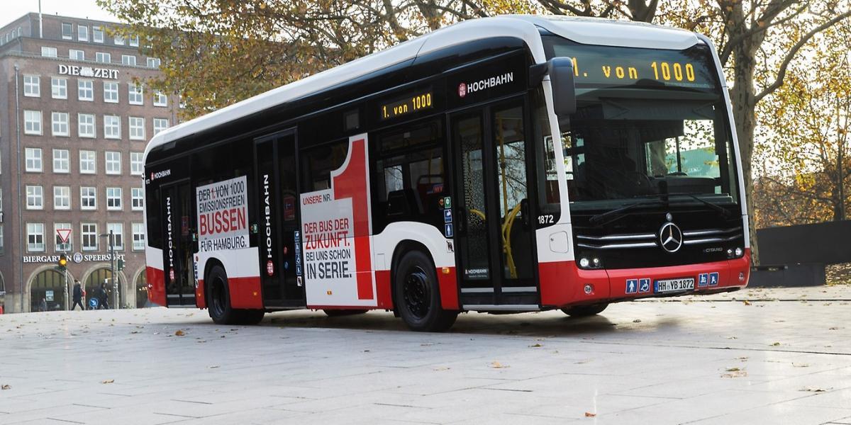 E-busy HOCHBAHN v Hamburku ujely bez emisí 20 milionů kilometrů 