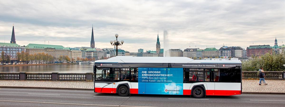 E-busy HOCHBAHN v Hamburku ujely bez emisí 20 milionů kilometrů 