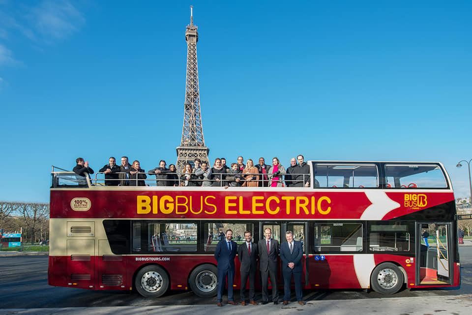 Elektrické double deckery Ankai pro vyhlídkové jízdy Paříží