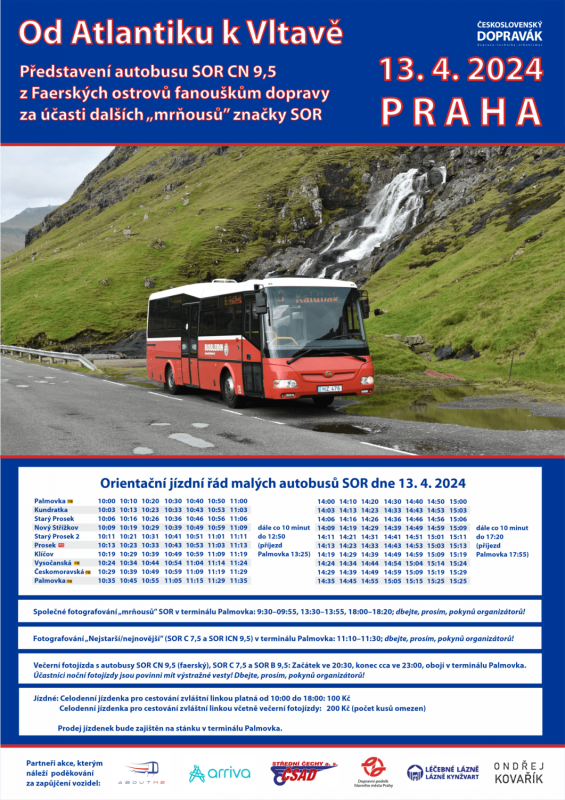 Od Atlantiku k Vltavě s autobusy značky SOR