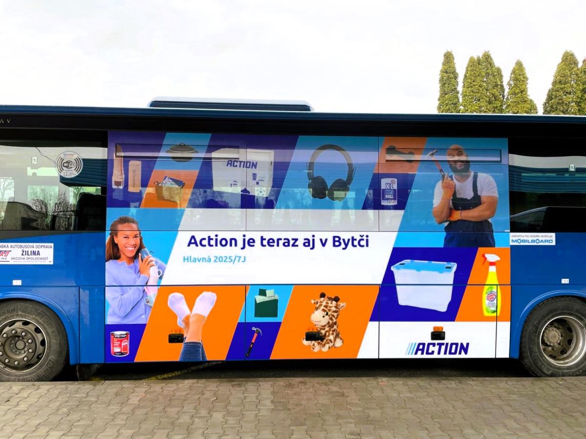 MOBILBOARD získal výhradní povolení provozovat reklamu na autobusech v Žilině