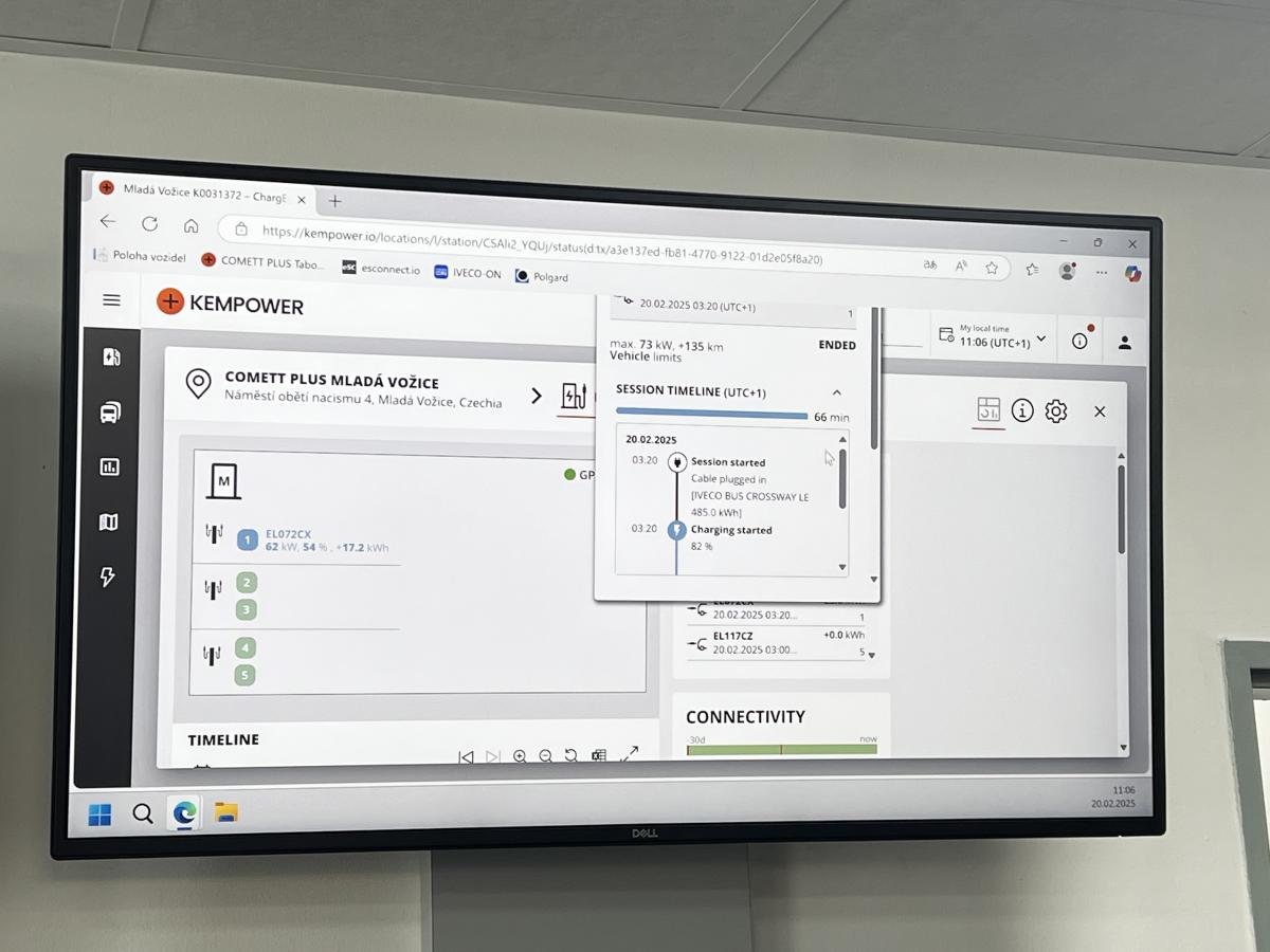 COMETT PLUS ukázal své moderní depo pro nabíjení elektrobusů 