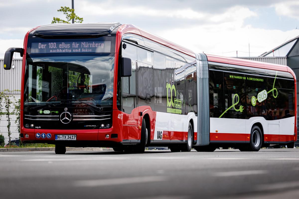VAG Norimberk přivítal 100. eBus