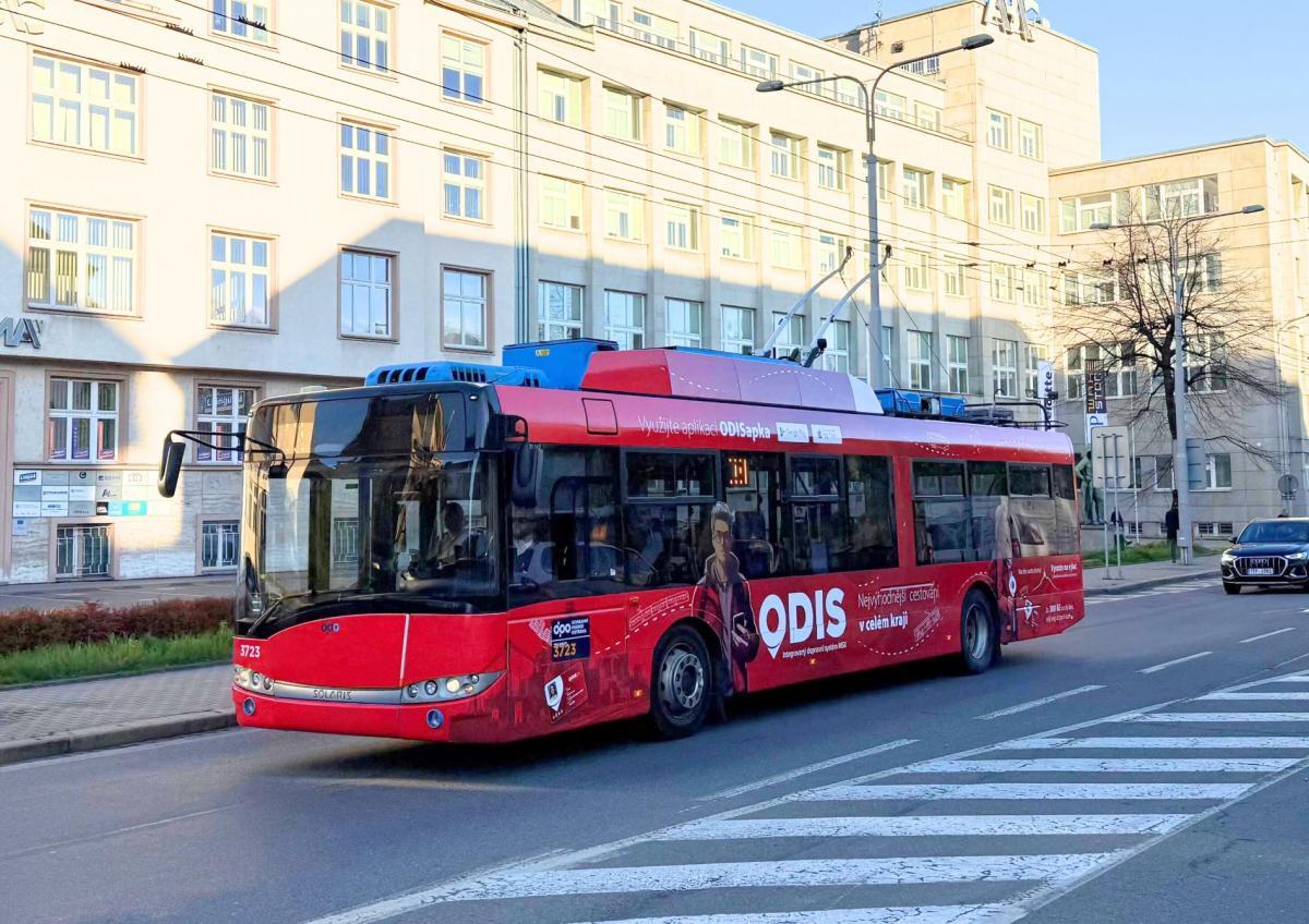 Červený RegioPanter ODIS v Moravskoslezském kraji