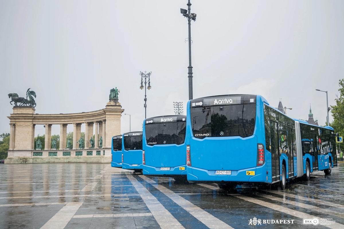 ArrivaBus představila v Budapešti nová kloubová Citara