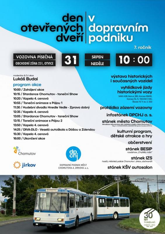 Oslava 30 let trolejbusů v Chomutově a Jirkově