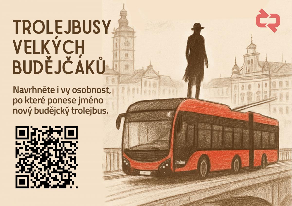 Navrhněte jména pro trolejbusy v Českých Budějovicích