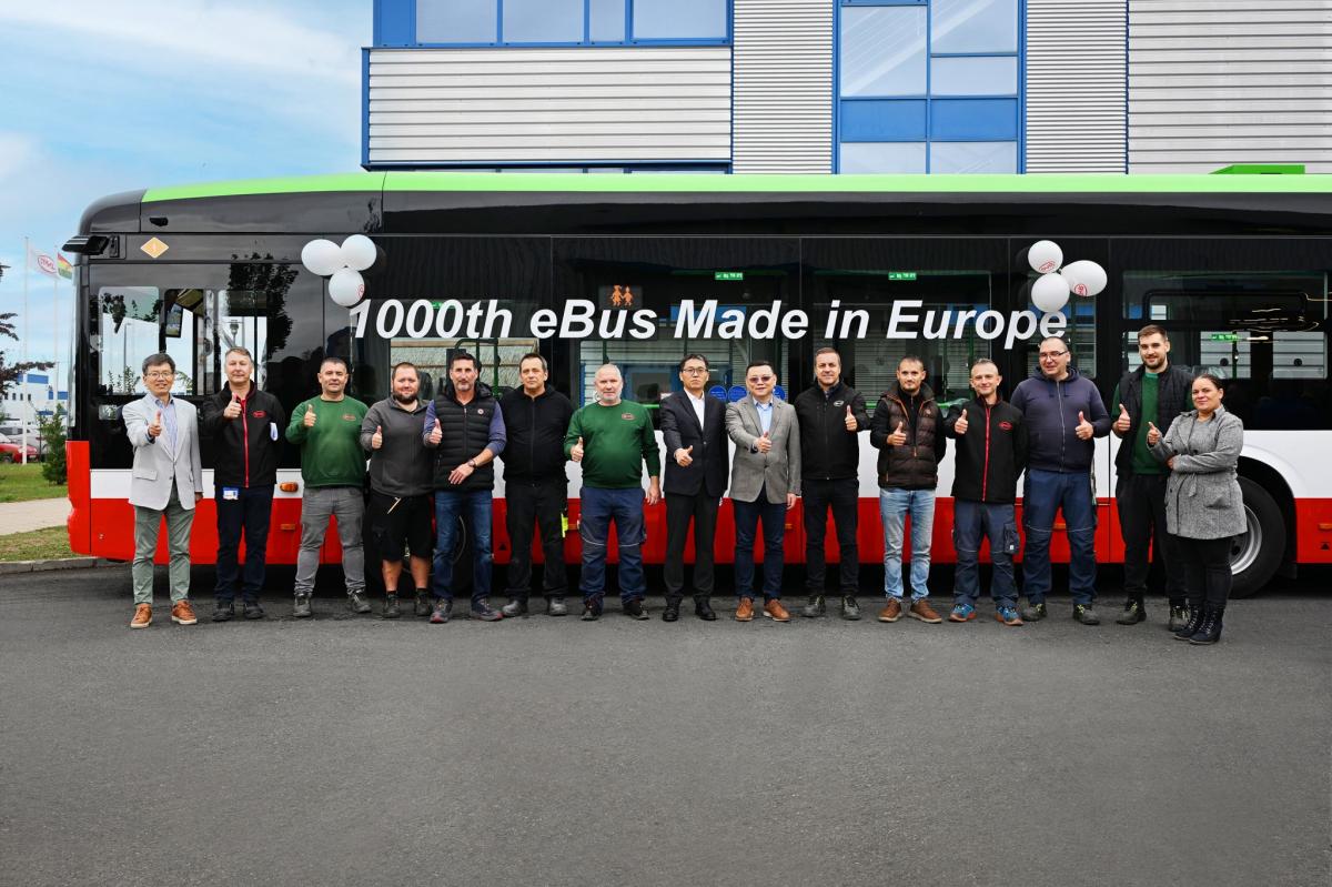 1 000. elektrobus BYD vyrobený v Komárom
