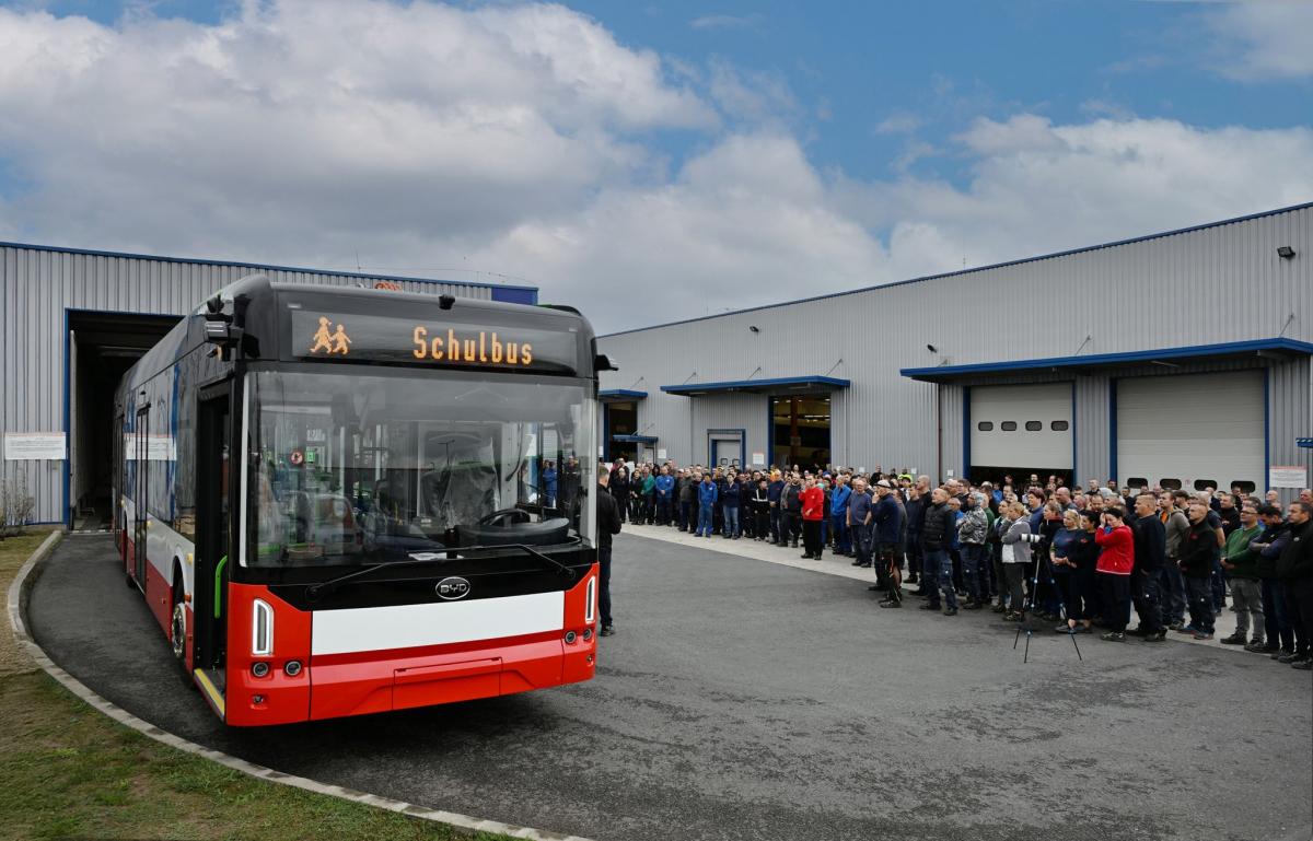1 000. elektrobus BYD vyrobený v Komárom