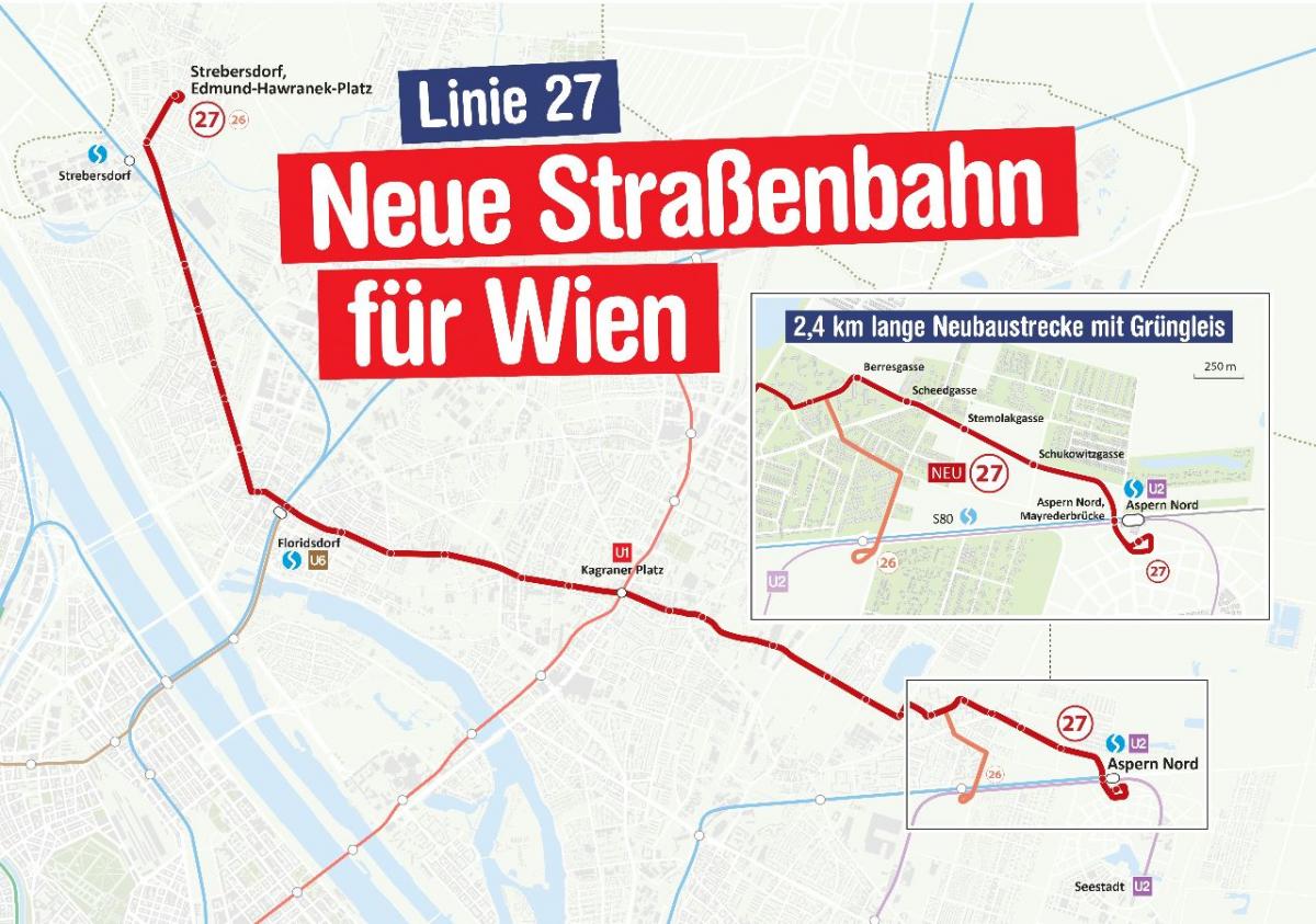 Vídeň otevírá další tramvajovou linku