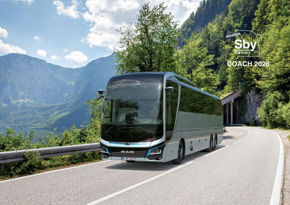 Nový MAN eCoach získal ocenění "Udržitelný autokar 2026"