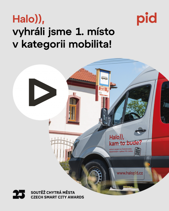 PID Haló získalo ocenění Czech Smart City Awards 2025