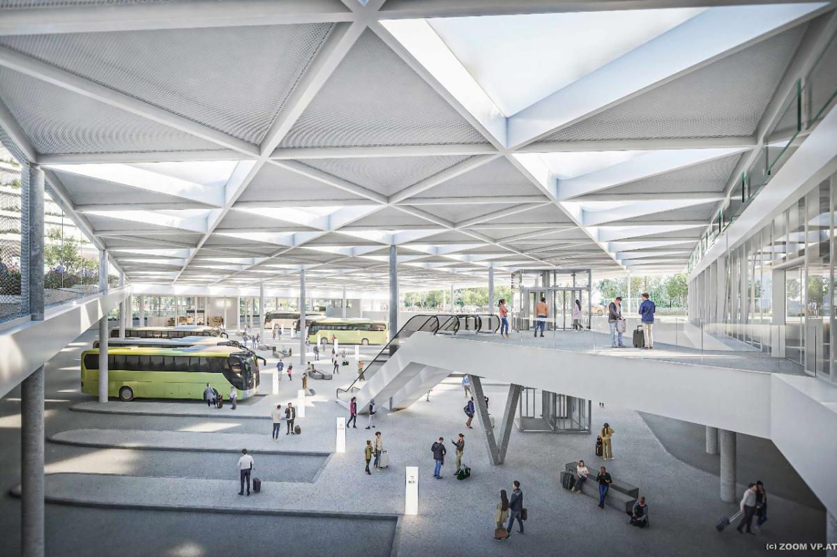 Vídeň buduje moderní terminál pro dálkové autobusy