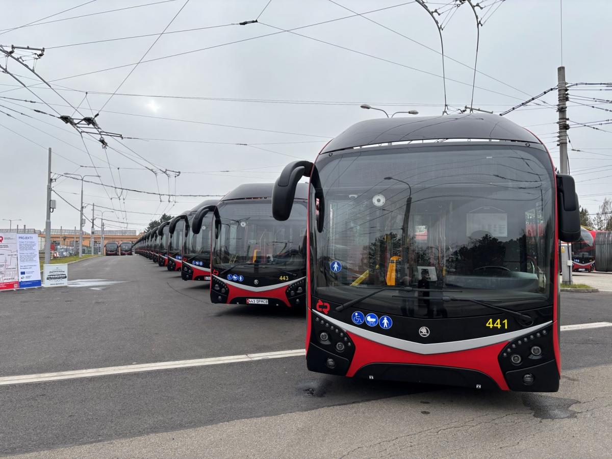 Nové českobudějovické trolejbusy mají jména