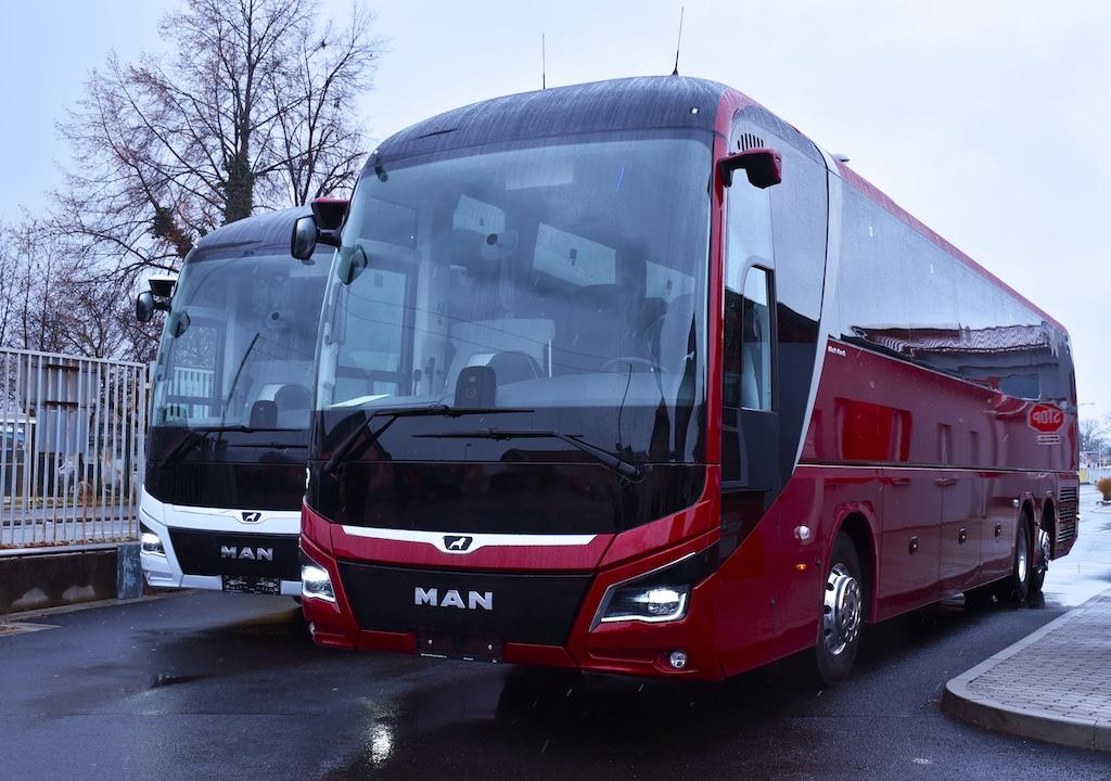 První dálkové autokary MAN pro dopravní podnik v Českých Budějovicích