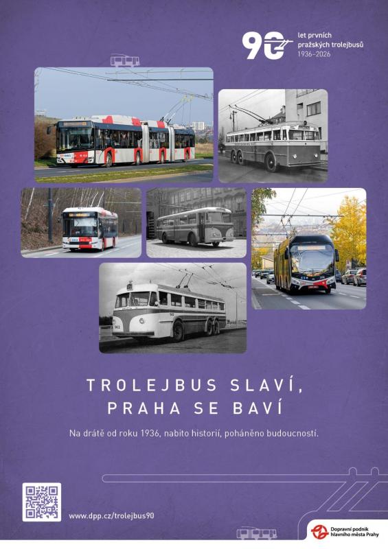 TROLEJBUS SLAVÍ, PRAHA SE BAVÍ