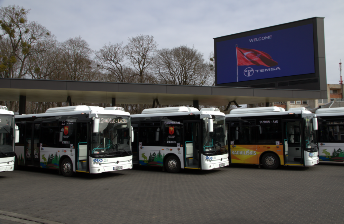 Temsa dodává 15 elektrických autobusů do litevského Kaunasu