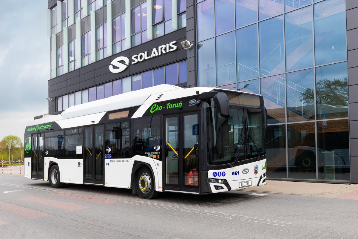 MZK Toruň převzal 40 elektrobusů Solaris
