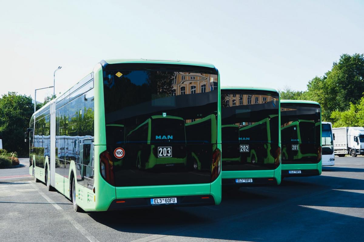 Nové elektrobusy MAN čeká zkouška v děčínském terénu