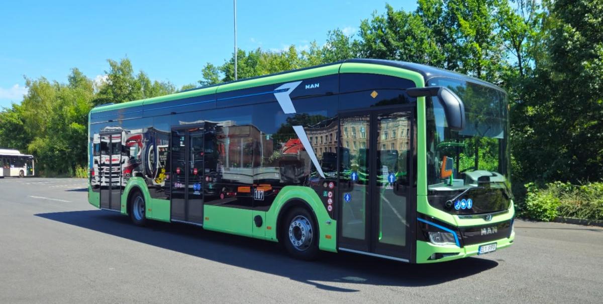 Nové elektrobusy MAN čeká zkouška v děčínském terénu