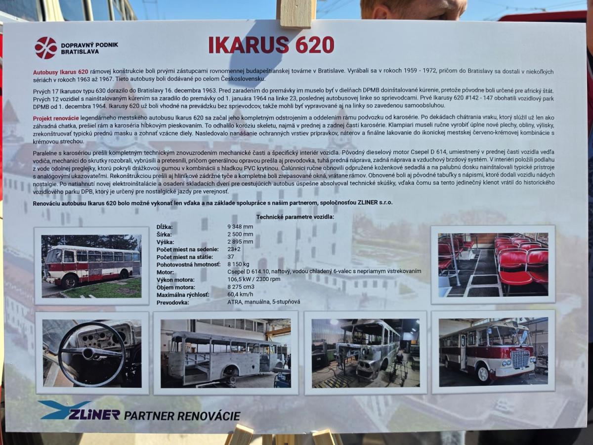 ZLINER pomohl vrátit na scénu historický Ikarus 620