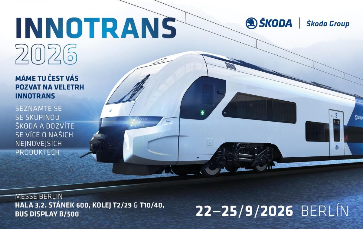 Škoda Group na InnoTrans představí vlaky, tramvaje, trolejbusy i digitální technologie