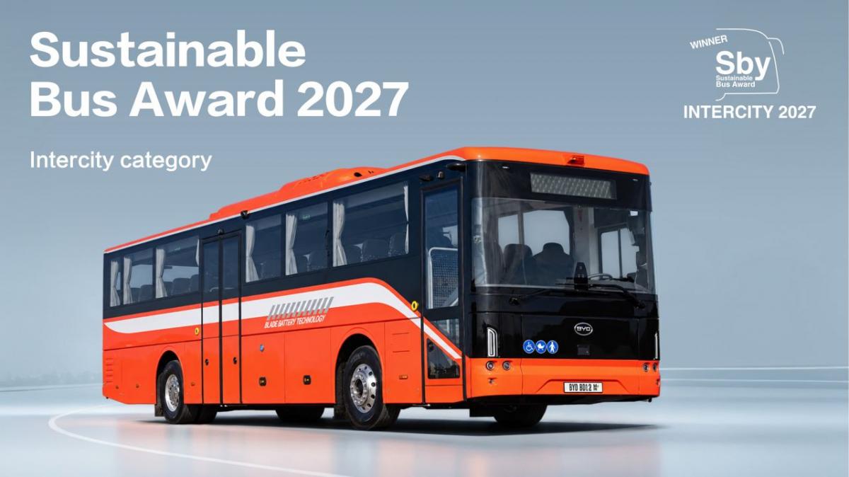 Sustainable Bus Awards 2027 pro Solaris, BYD a Scania Irizar